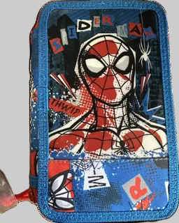 Spiderman penalhus i 2-lag – klar til skole og superhelte 💙🕸️
