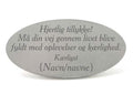 Tekstplade, Hjertelig tillykke - Memozz