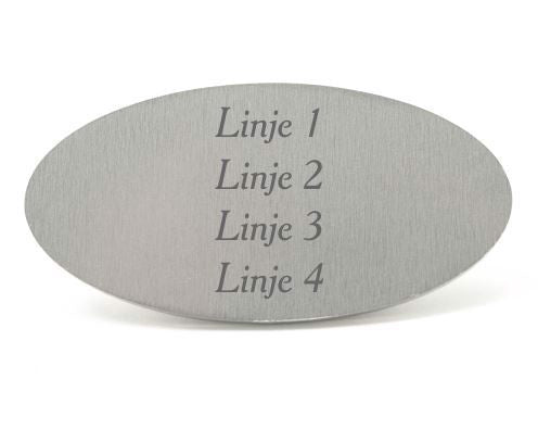 Tekstplade, Valgfri tekst - Memozz