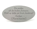 Tekstplade, Livets landevej - Memozz