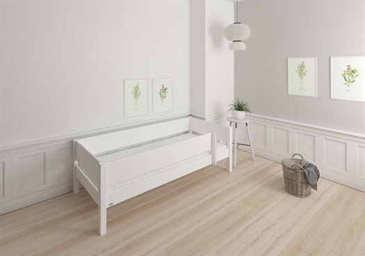 Seng med sengehest, Tor 200 cm Snow white hvid - Manis-h