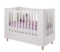 Tremmeseng med tremmegavl, 70 x 140 cm Snow white hvid - Manis-h