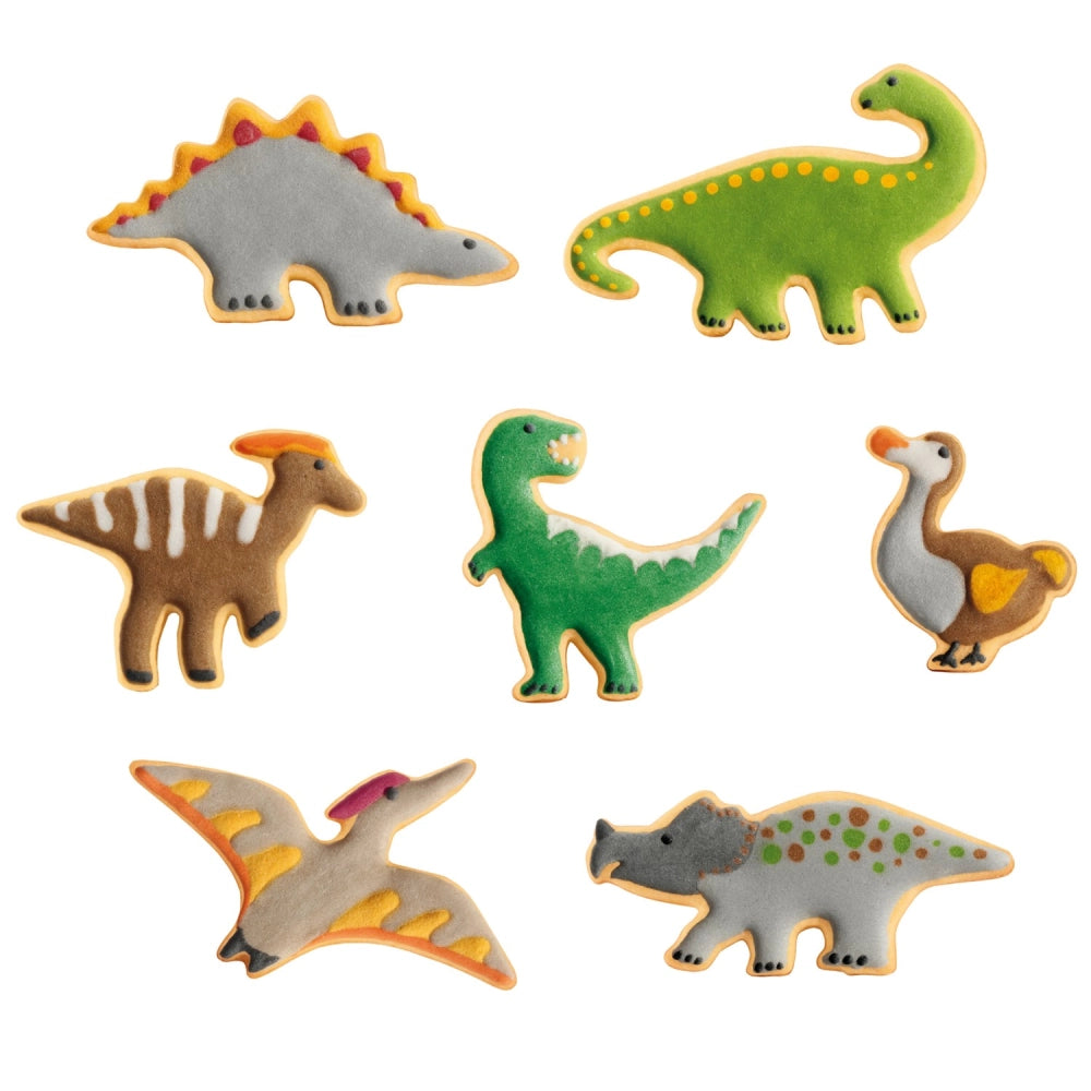 Udstikkersæt med 7 dinosauere