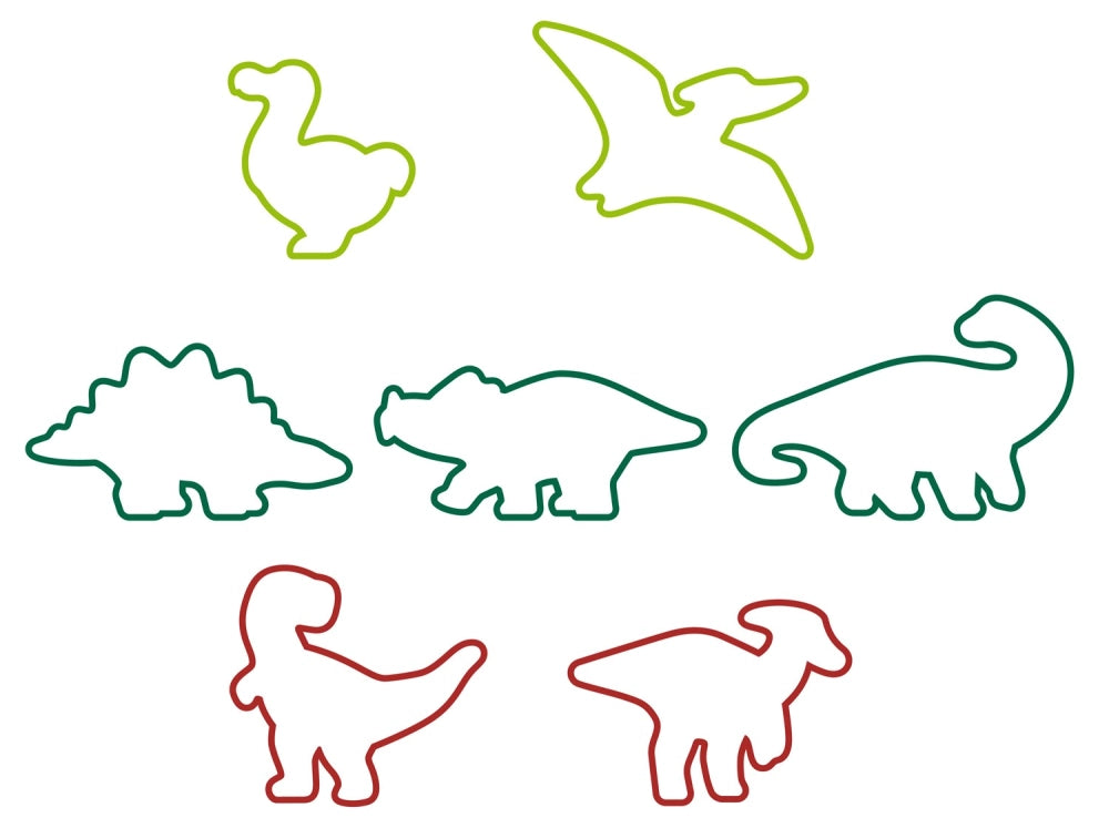 Udstikkersæt med 7 dinosauere