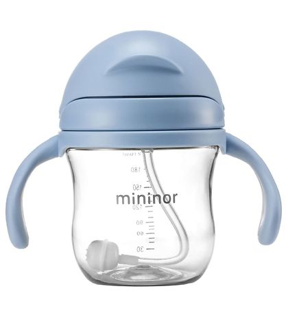 Tritan sugerørskop - Small Lyseblå - Mininor  - MED NAVN