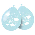 Blå Baby Shower Boy Balloner 30cm - 8 stykker