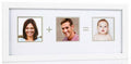 Billedramme med mor/far/barn i hvid fra Pearhead