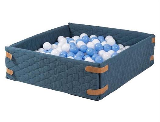 Boldbassin, legetæppe Musselin, Blå - Markland Pure
