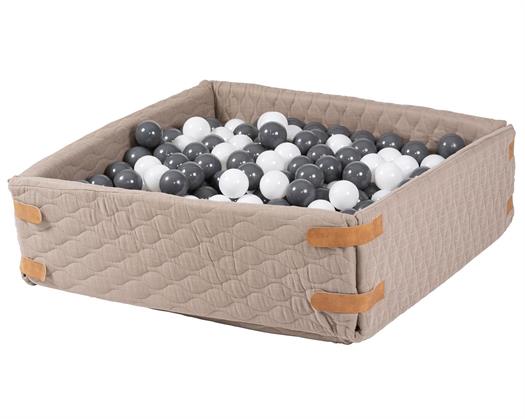Boldbassin, legetæppe Musselin, Grå - Markland Pure