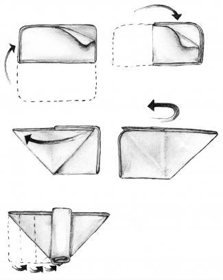 Stofbleer Øko gl. dags 10 stk. ublegede - 80x80 cm