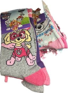 Paw Patrol Skye strømper, 3 pak. str.31/34