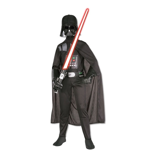 Starwars Darth Vader Børnekostume 3-4 år🌌 – Mærk Kraftens Mørke Side