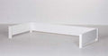 Hoved- og fodende + bageste sengehest, 140 x 200 cm Snow white hvid - Manis-h