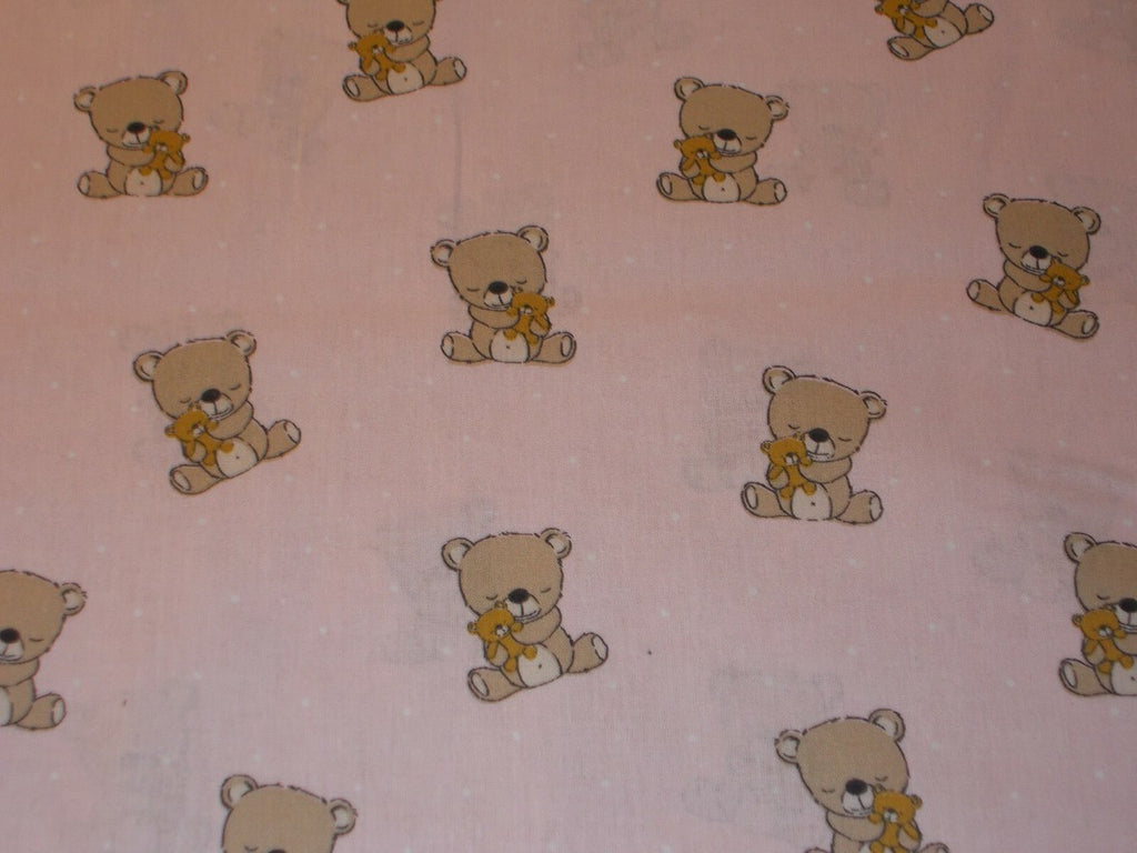 Baby sengetøj med de sødeste bamse lyserød - Nørgaard Madsen