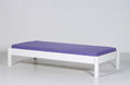 Seng incl. lamelbund, 200 cm, Snow white hvid - Manis-h