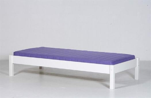 Seng incl. lamelbund, 200 cm, Snow white hvid - Manis-h