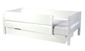 Seng med sengehest og skuffe, Max 200 cm Snow white hvid - Manis-h