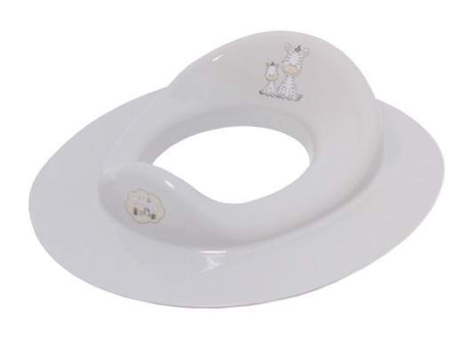 Toiletsæde Grå, Zebra motiv