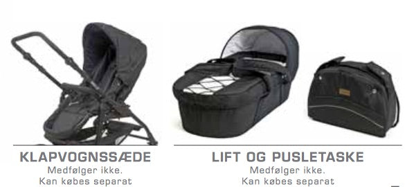 Barnevogn Trille Hippa med luft hjul