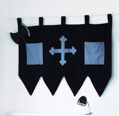 Vægdekoration med lommer, Black Magic - Hoppekids