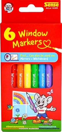 🎨 SENSE –VINDUESTUSSER 6 STK
