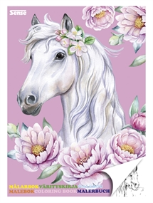🐴 SENSE - Malebog FSC® – Heste (36 sider) 🌿🎨