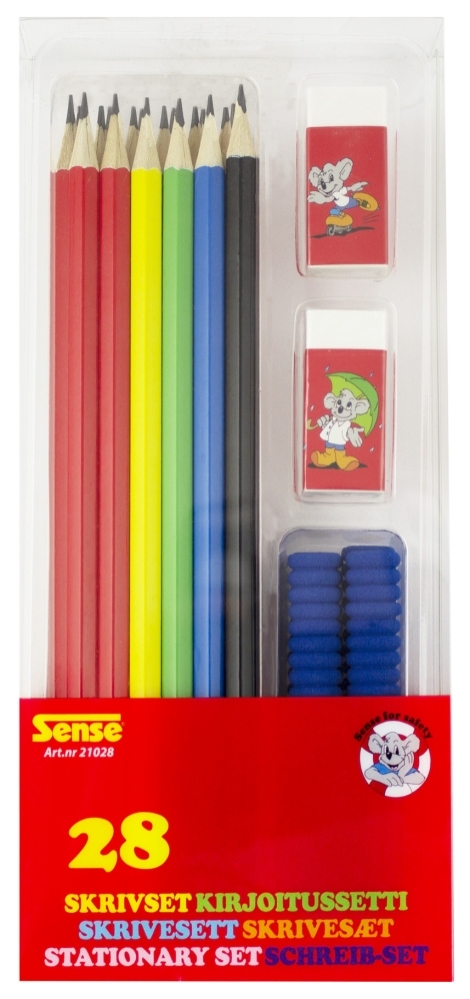 ✏️✨ Blyantsæt – 28 dele til skole og kreativ leg ✨✏️