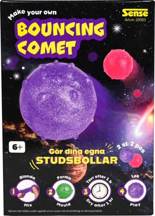 🌈⚡ Min Hoppekomet Biela (Lilla & Pink) Lav din egen hoppebold⚡🌈