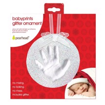 Aftryk med glitter til ophæng, Babyprints ornament - Pearhead