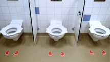 På toiletgulvet Anti-Slip Steps, Selvklæbende - Arte Viva