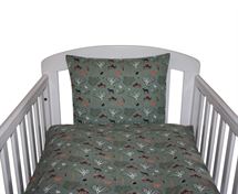 Baby sengetøj, dusty green Bambi - Nørgaard Madsen