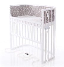 Bedside Crib Boxspring Comfort, Hvid - Babybay