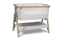 Bedside Crib CoZee® Sølv med Eg - Tutti Bambini 