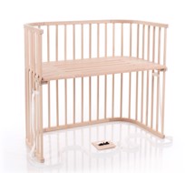 Bedside Crib Boxspring XXL, Natur - Babybay