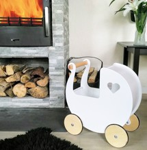 Dukkevogn, Hvid - Moover