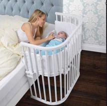 Sengerand Hvid, Original monteret på bedside Crib - Babybay