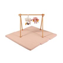 Kravlegårdsmadras, Foldemadras 100x100 cm, Rosa - Markland PURE