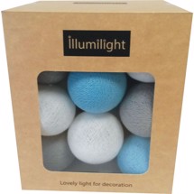 Illumilight lyskæde med bomuldskugler