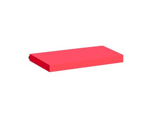 Madrasbetræk, Rød 160x70x12 cm - Hoppekids thumbnail