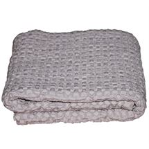 Plaid, waffel m/kant 75x100 cm, sand - Nørgaard Madsen