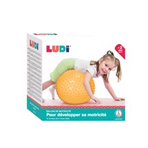 Sansebold med massageknopper, Gul 45 cm - Ludi