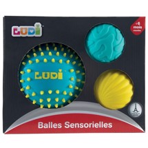 Sansebolde med struktur i emballage - Ludi