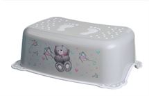 Skammel, med motiv - Grå