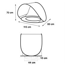 Skyggetelt, UV med bademulighed, Mini Pool - Ludi