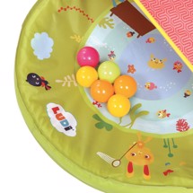 Skyggetelt med anti UV, baby pool og bolde - Ludi