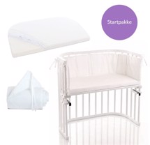 Bedside Crib Startpakke, Hvid Original - Babybay