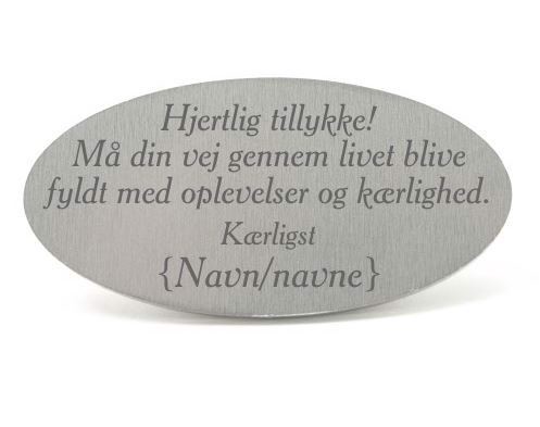 Tekstplade til Memozz bordflag