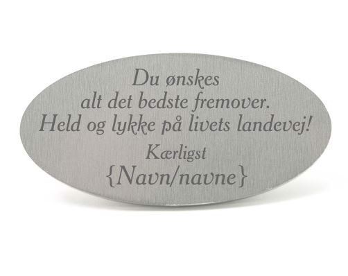 Tekstplade til Memozz bordflag