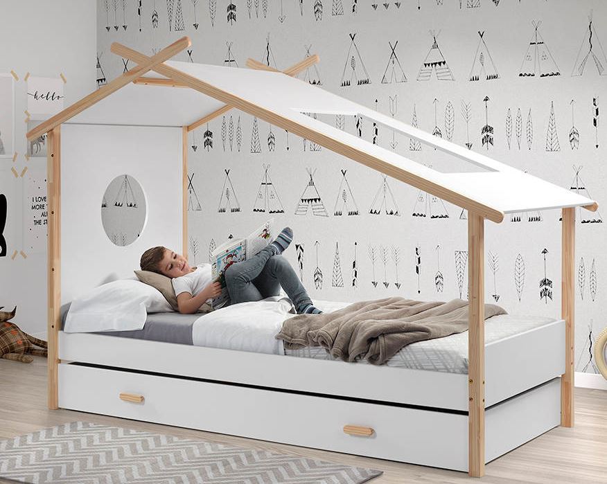 Udtræksseng, skuffeseng cocoon fra vipack furniture smart ekstra ...