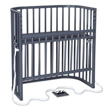 Bedside Crib Boxspring Comfort, Grå - Babybay